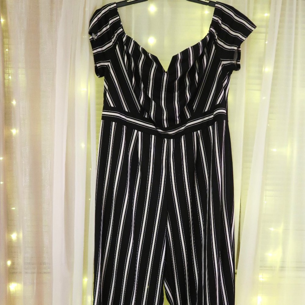 Pin Stripe One-Piece Jumper